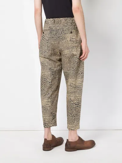 Uma Wang Printed Drawstring Trousers In Multi
