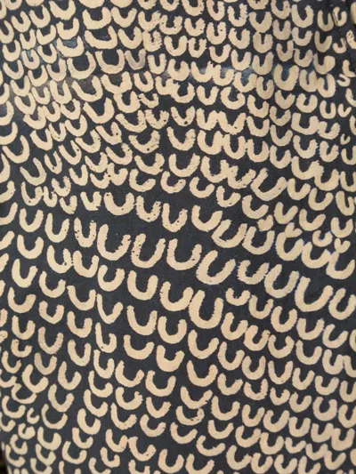 Uma Wang Printed Drawstring Trousers In Multi