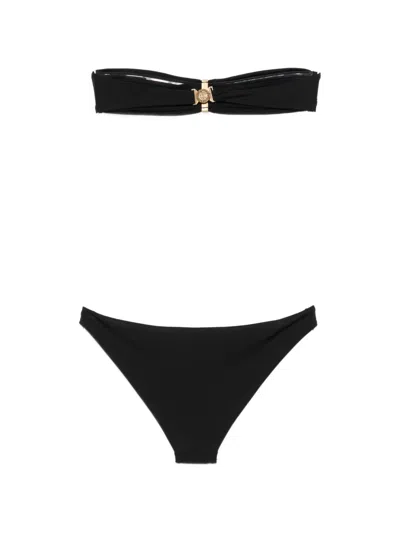 Balmain Bandeau Bikini In Black