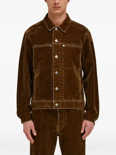 Ferragamo Utility Blouson In Brown