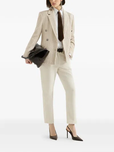 Brunello Cucinelli Five-pocket Straight Jeans In Multi