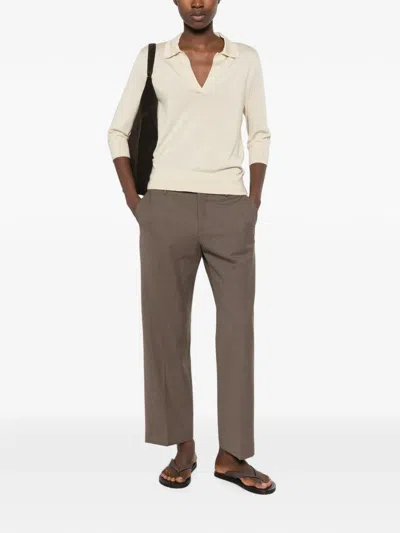 Bompard Embroidered-logo T-shirt In Neutral