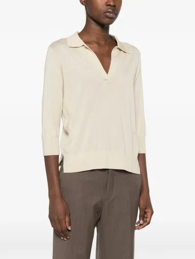 Bompard Embroidered-logo T-shirt In Neutral