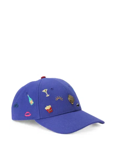 Kurt Geiger Micro Charms Cap In Blue