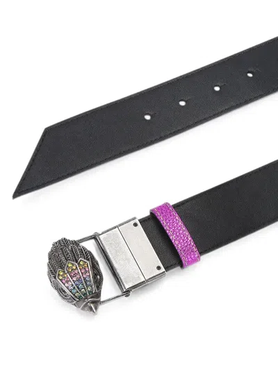Kurt Geiger Reversible Eagle Belt In Multi