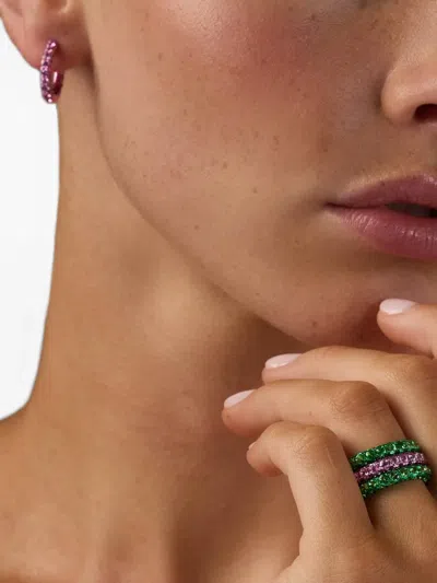 Graziela Tsavorite Three-sided Ring In Green
