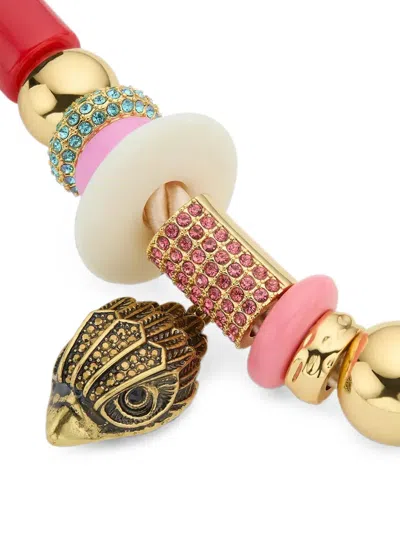Kurt Geiger Multi Bead Eagle Necklace In Multi