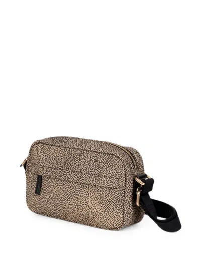 Borbonese Op-print Shoulder Bag In Brown