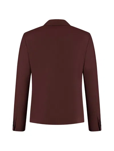 Kiton Single-breasted Blazer In Brown