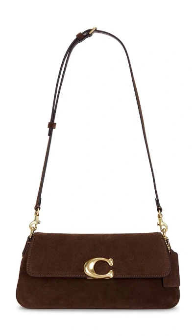 Coach Suede Jet Shoulder Bag In Pattern
