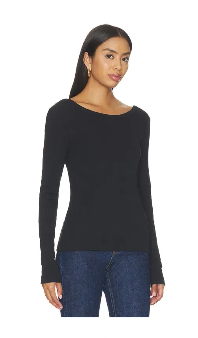 Closed Deep Back Longsleeve In Multi