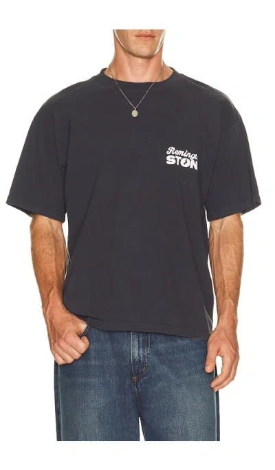 Remington Stone Stack Tee In Black
