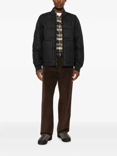 Filson Logo-patch Jacket In Blue