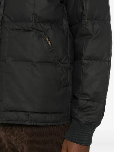 Filson Logo-patch Jacket In Blue