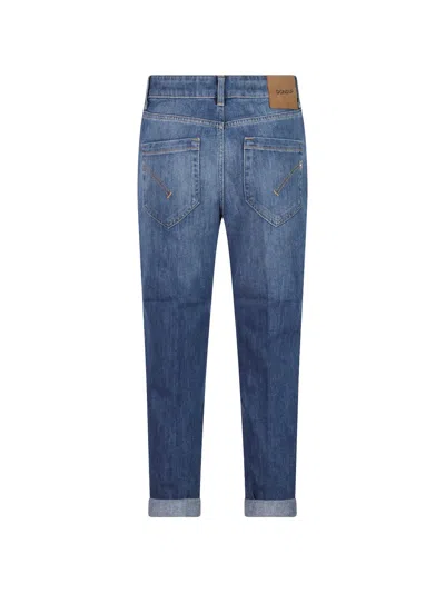 Dondup Button-fly Cropped Jeans In Blue