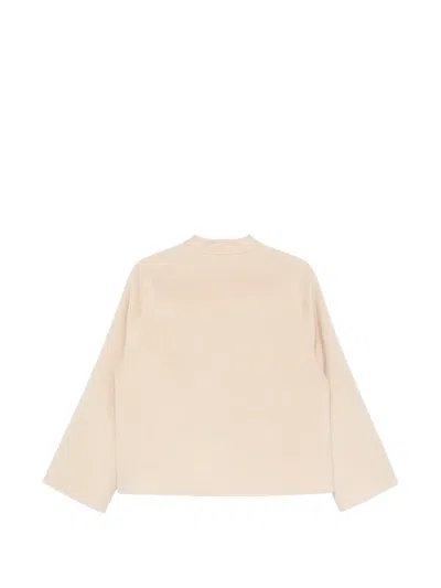 Rosso 35 Button-fastening Raglan-sleeve Jacket In Neutral