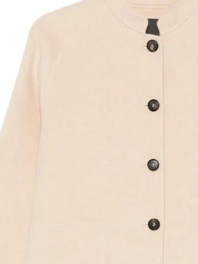 Rosso 35 Button-fastening Raglan-sleeve Jacket In Neutral