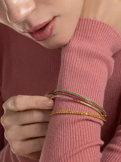 Kwiat Sapphire Stackable Bangle Bracelet In Multi