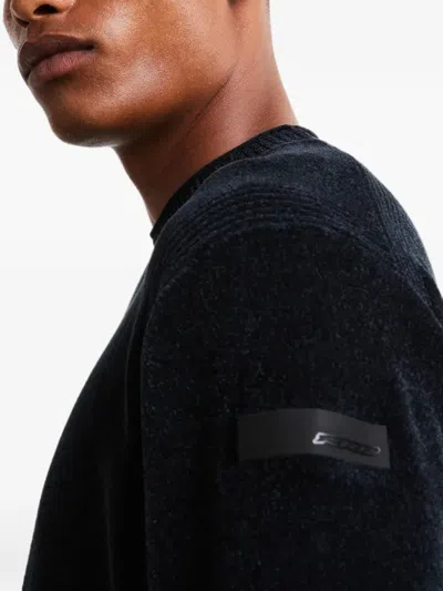 Rrd Chenille-texture Sweater In Black