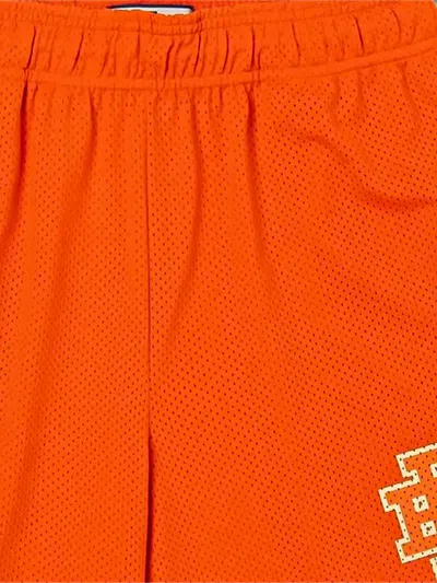 Eric Emanuel Basic Logo-print Shorts In Orange