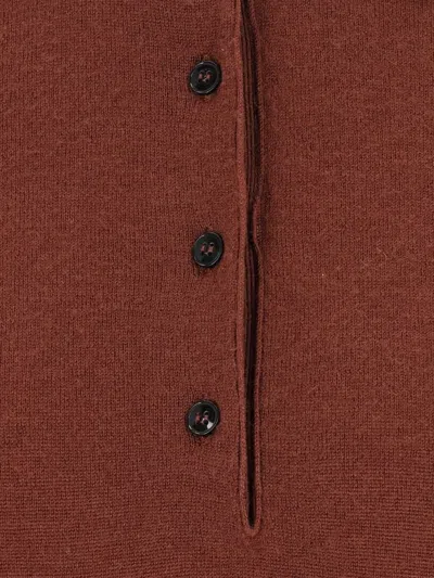Barena Venezia Long-sleeved Knitted Pullover In Brown