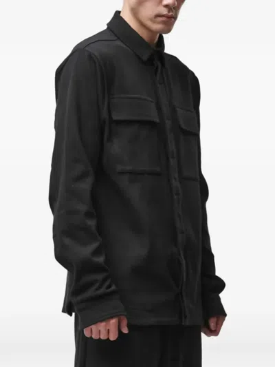 Thom Krom Flap-pocket Shirt In Black