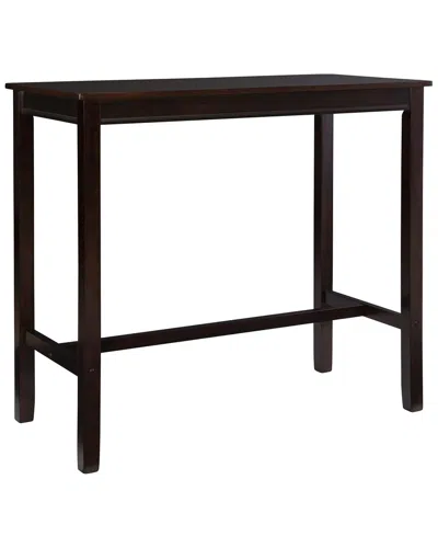 Linon Claridge 42in Bar Height Pub Table In Black