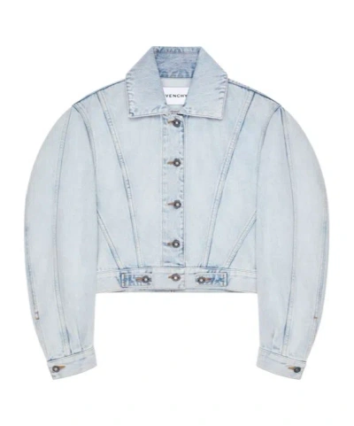 Givenchy Classic Collar Button-front Jacket With Back-to-front Effect In Multi