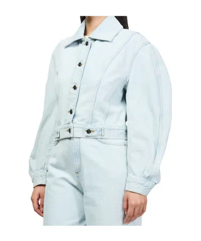 Givenchy Classic Collar Button-front Jacket With Back-to-front Effect In Multi