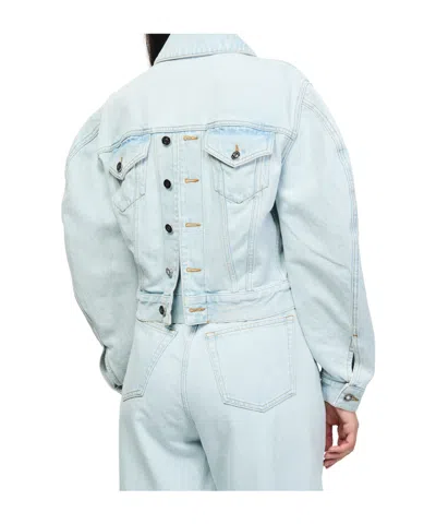 Givenchy Classic Collar Button-front Jacket With Back-to-front Effect In Multi