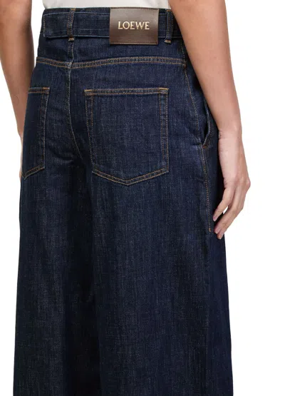 Loewe Belt Loop Jeans In Blue