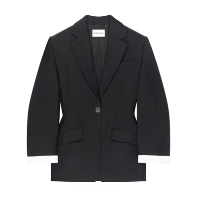 Givenchy Single-breasted Jacket In Black