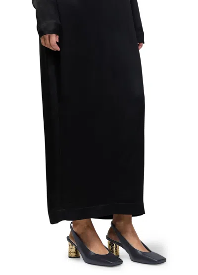 Givenchy Tape-effect Slingback Leather Pumps In Black