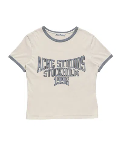 Acne Studios Graphic T-shirt In Neutral
