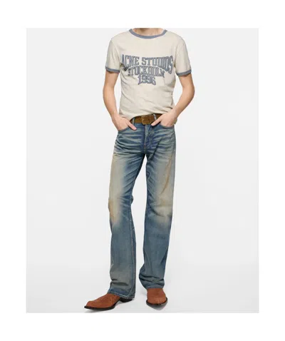 Acne Studios Graphic T-shirt In Neutral