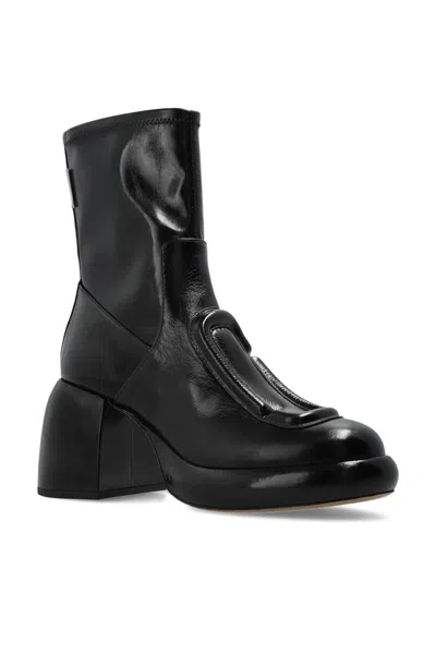Marc Jacobs The Pop J Marc Ankle Boots In Black