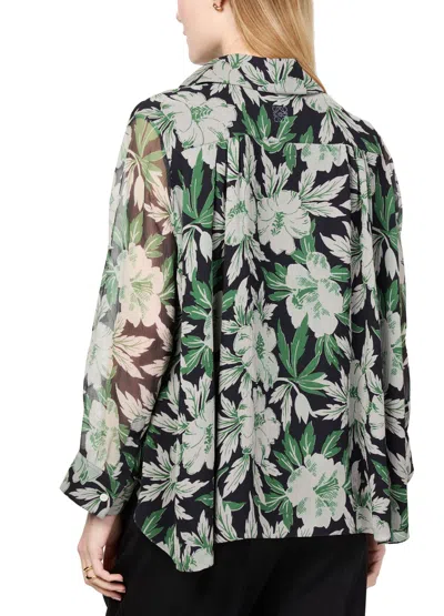 Loewe Printed Silk Shirt For Women In Green