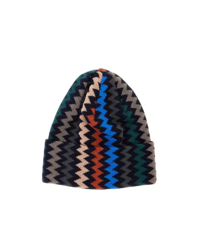 Missoni Zigzag-knit Beanie Hat In Multi