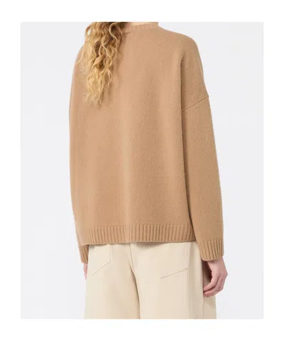 Weekend Max Mara Oversized Wool Pullover In Brown