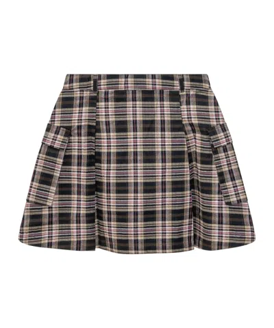 Off-white Checked Skirts In Multi