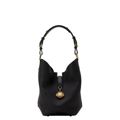 Lanvin Medium Bucket Bag Top Handle In Black