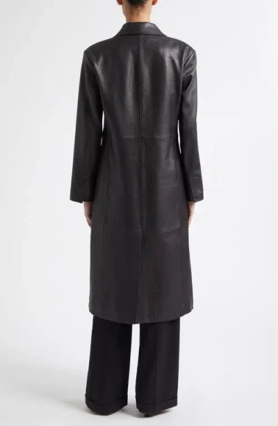 Arma Aisa Leather Coat In Black