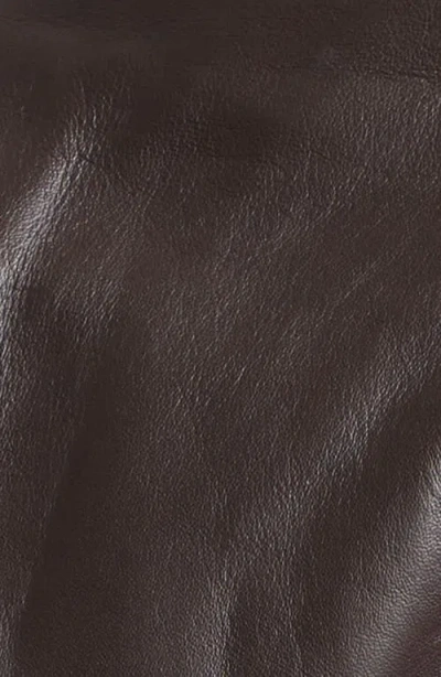 Arma Melis Leather Bomber Jacket In Brown