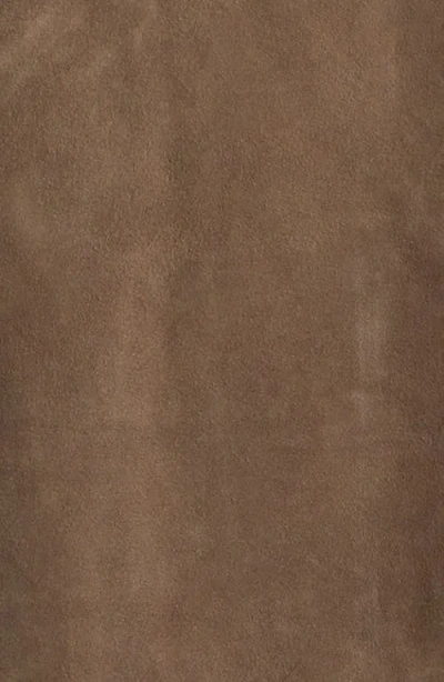 Arma Kaylee Lamb Suede Jacket In Brown