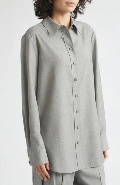 Zimmermann Valiant Wool Button-up Shirt In Multi
