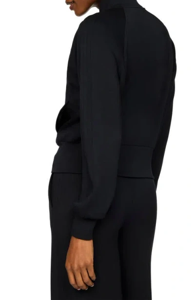 Spanx Airessentials Pintuck Track Jacket In Black