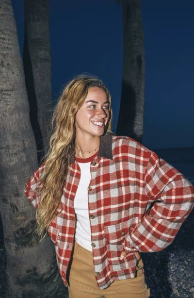 Hurley Nomad Plaid Shacket In Multi