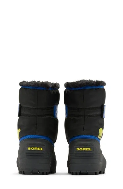 Sorel Kids' Snow Commander Insulated Waterproof Boot In Black