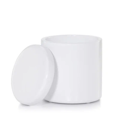 Labrazel Domus White Gloss Bath Canister In White