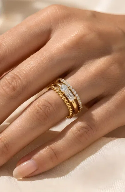 Mint & Lily Classic Ring Stack In Multi